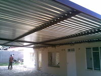 Lean to roof Galvanised IBR